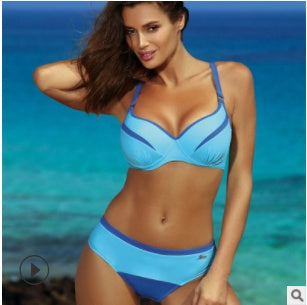 Spot Amazon Pure Color Hot Rhinestone Triangle Bag Swimming Tide Swimsuit Bikini Sexy - Peek A Boo Undies
