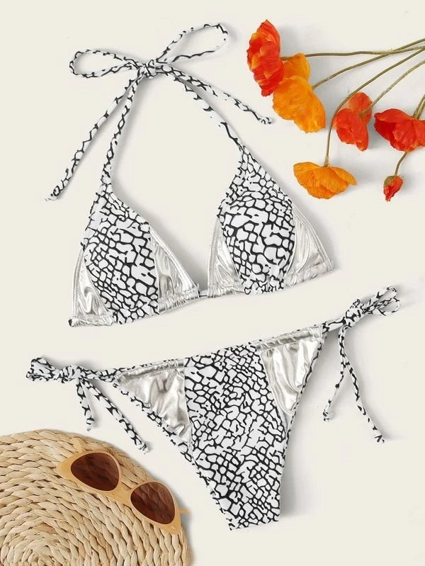 Leopard Panel Bikini - Peek A Boo Undies