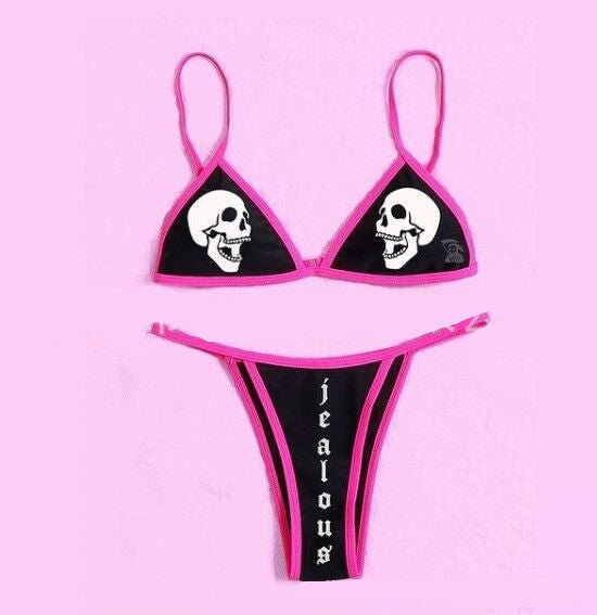 Skull Punk Bikini - Peek A Boo Undies