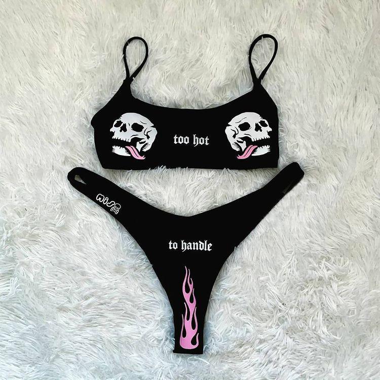Skull Fire Bikini - Peek A Boo Undies