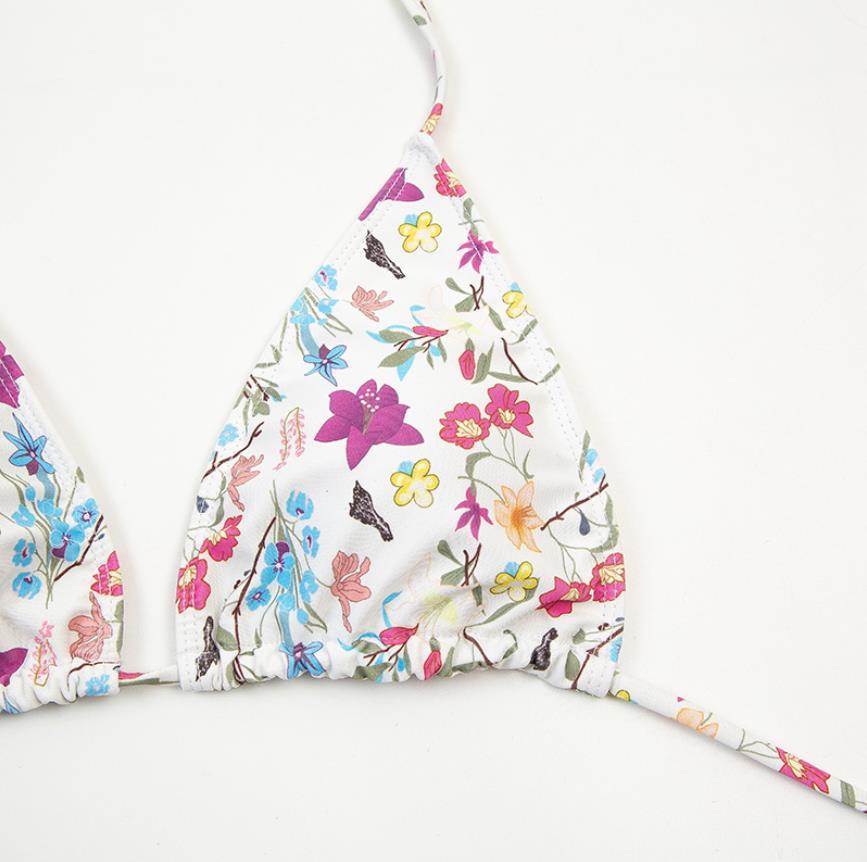 Sexy Split Swimsuit AliExpress Floral Long Rope Split Swimsuit Women - Peek A Boo Undies