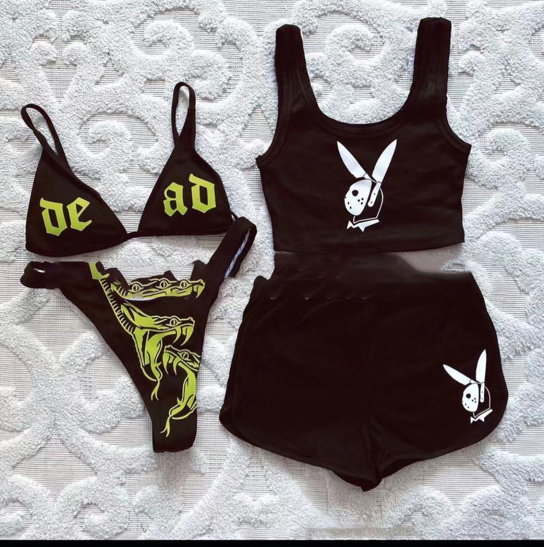 Swimsuit European And American Sexy Split Bikini Swimsuit Women - Peek A Boo Undies