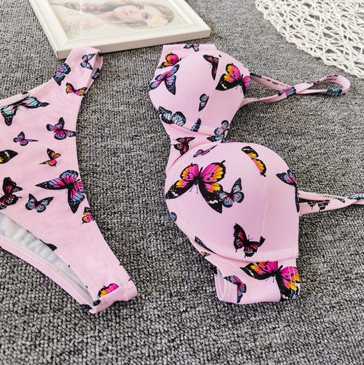 Butterfly Print Bikini - Peek A Boo Undies