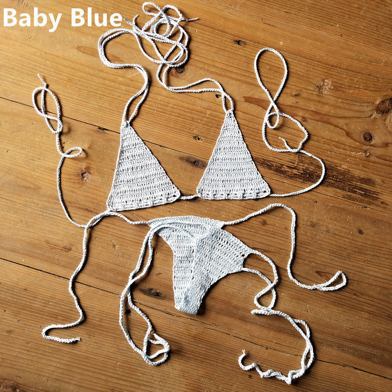 Handmade Crochet Swimsuit Bikini Suit Sunbathing Bikini - Peek A Boo Undies