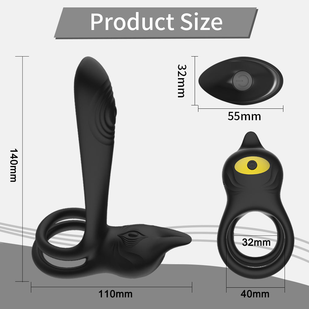 Vibrator For Couple,G Spot 2 In 1 Vibrating Cock Ring With 10 Modes, Men's Penis Vibrators Clitorals Stimulator For Women,Adult Sex Toys