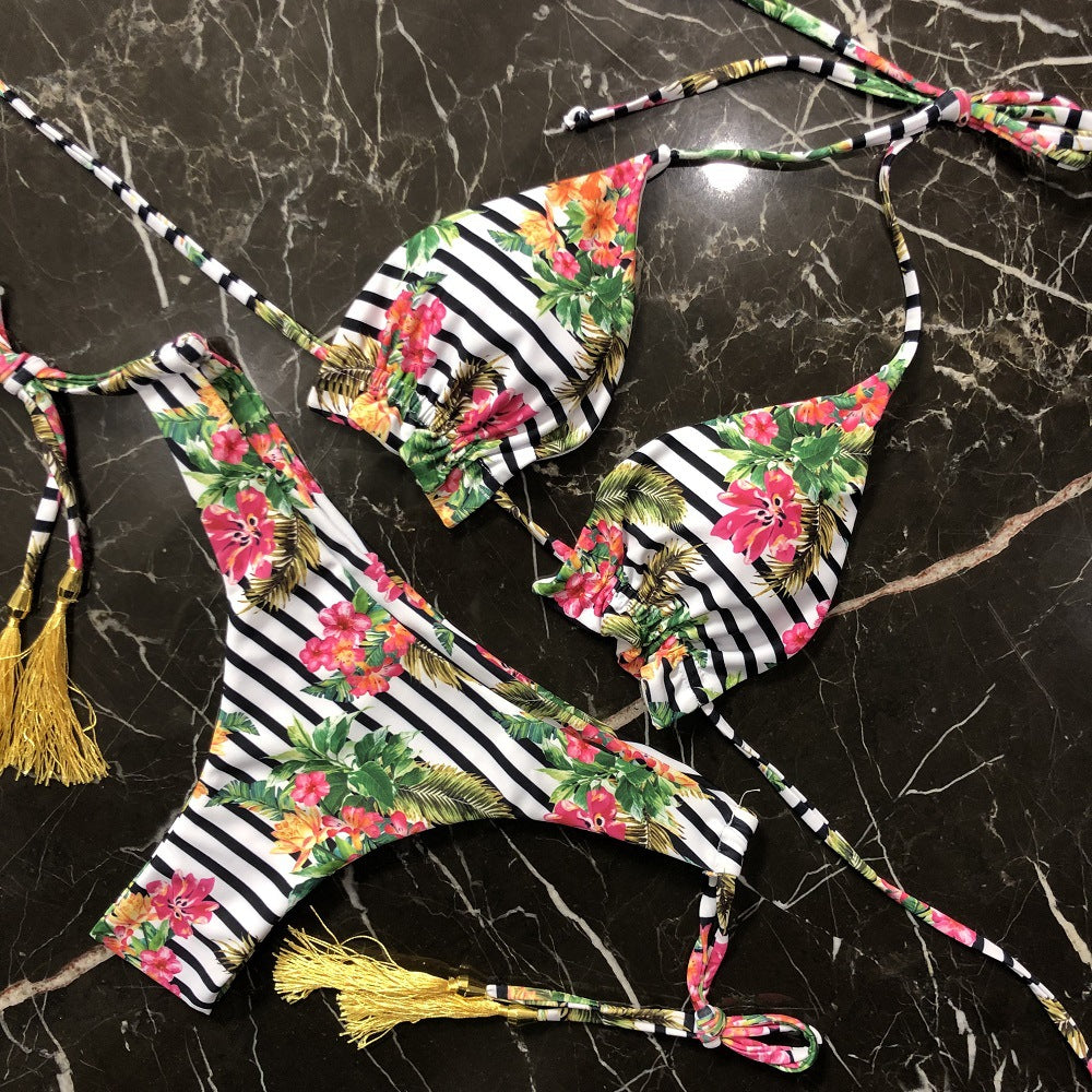 Moda Seksi Baskı Rastgele Bikini