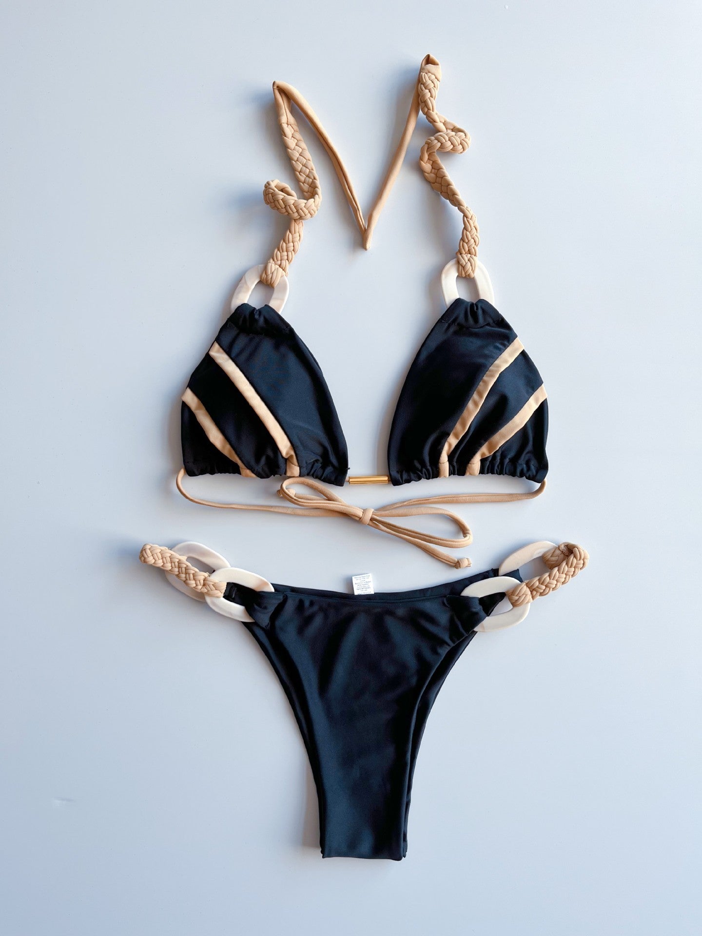 Gold Love Swimsuit - Peek A Boo Undies