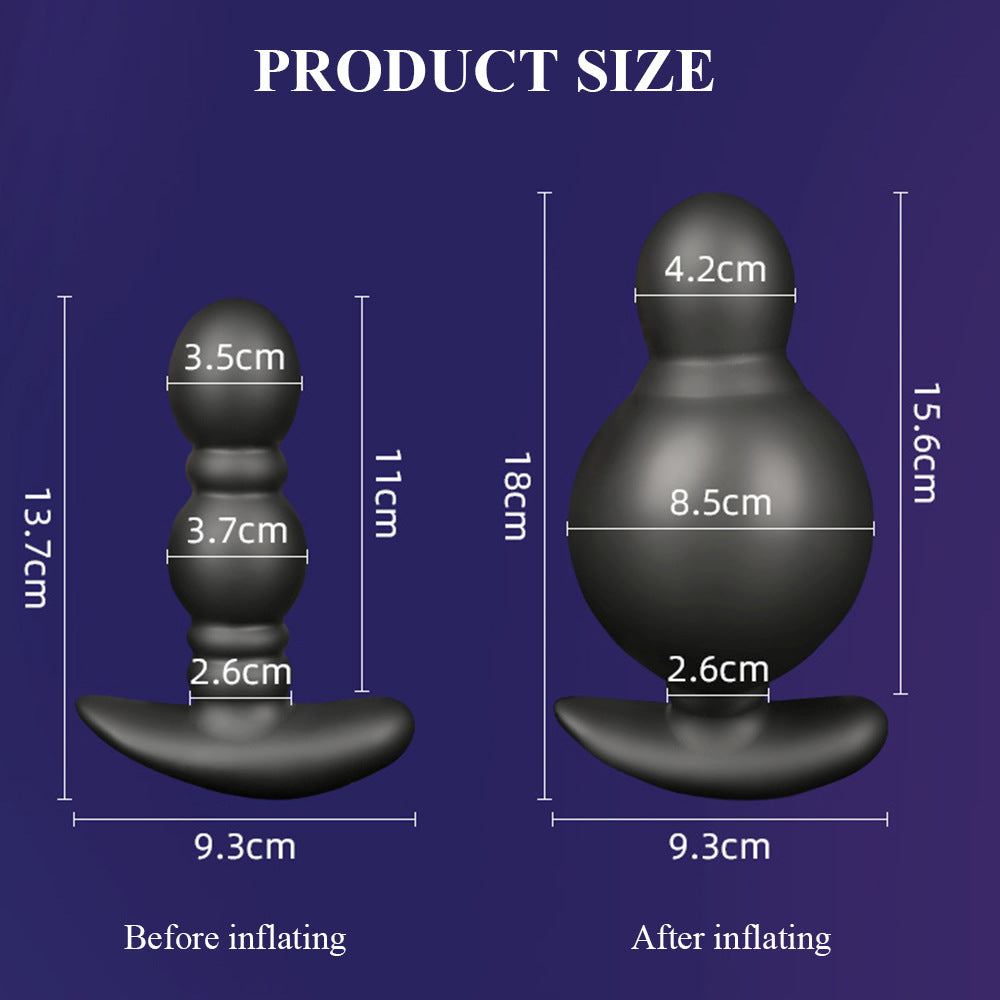 Wireless Remote Control Inflatable Vibrating Plug Electric