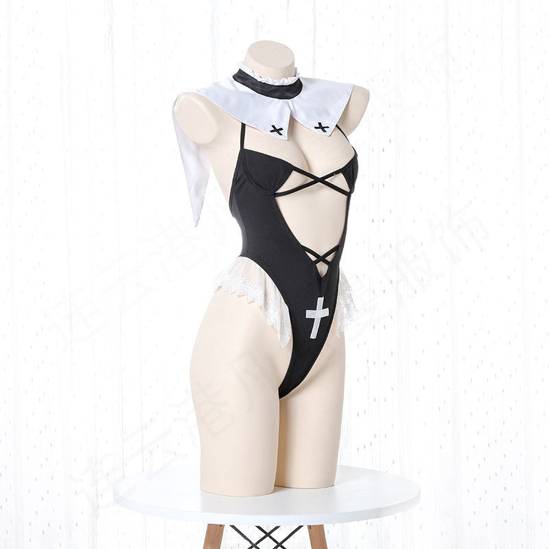 New Underwear Lace Backless Perspective One-piece Temptation Suit - Peek A Boo Undies