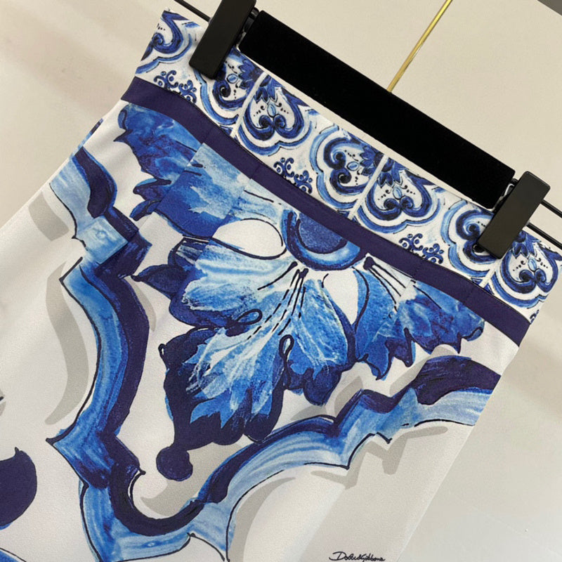 Ladies Fashion Personality Printed Long Skirt - Peek A Boo Undies