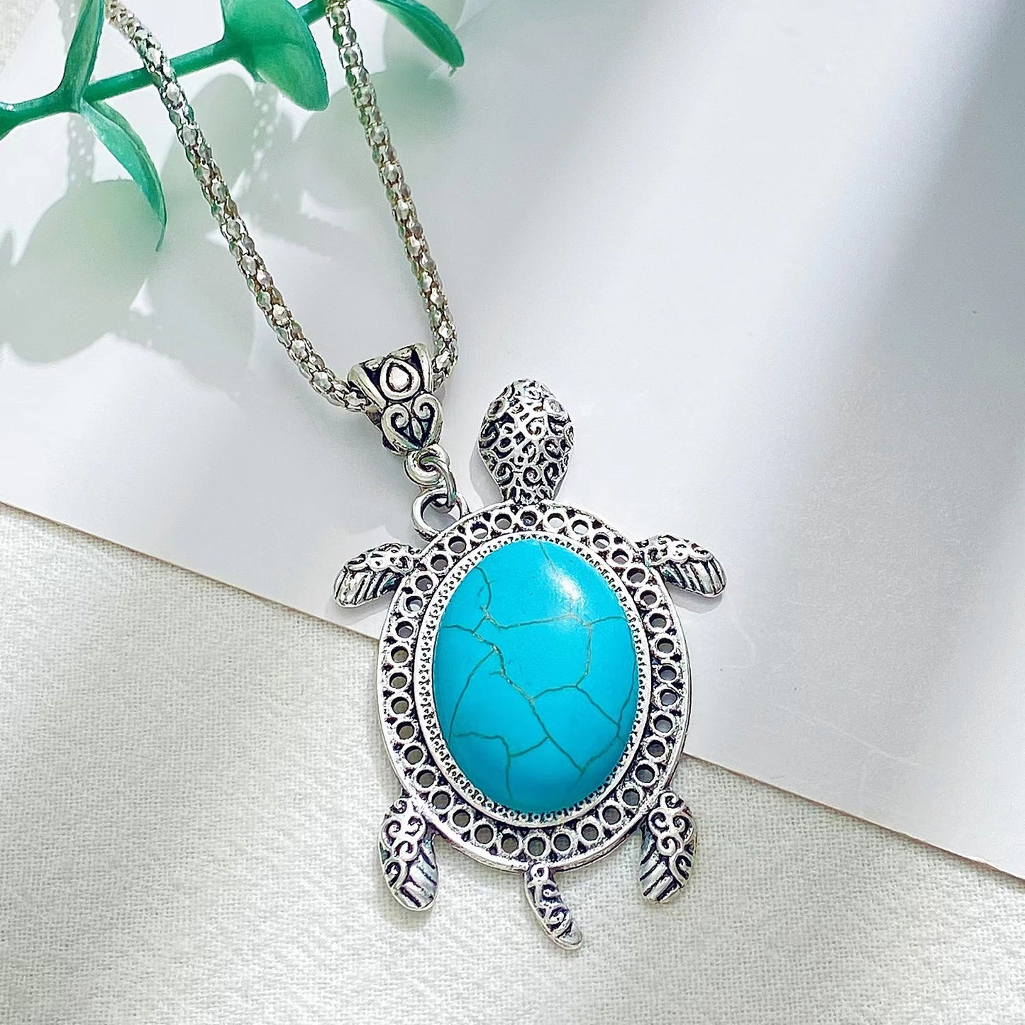 Fashion Turquoise Turtle Three-piece Jewelry