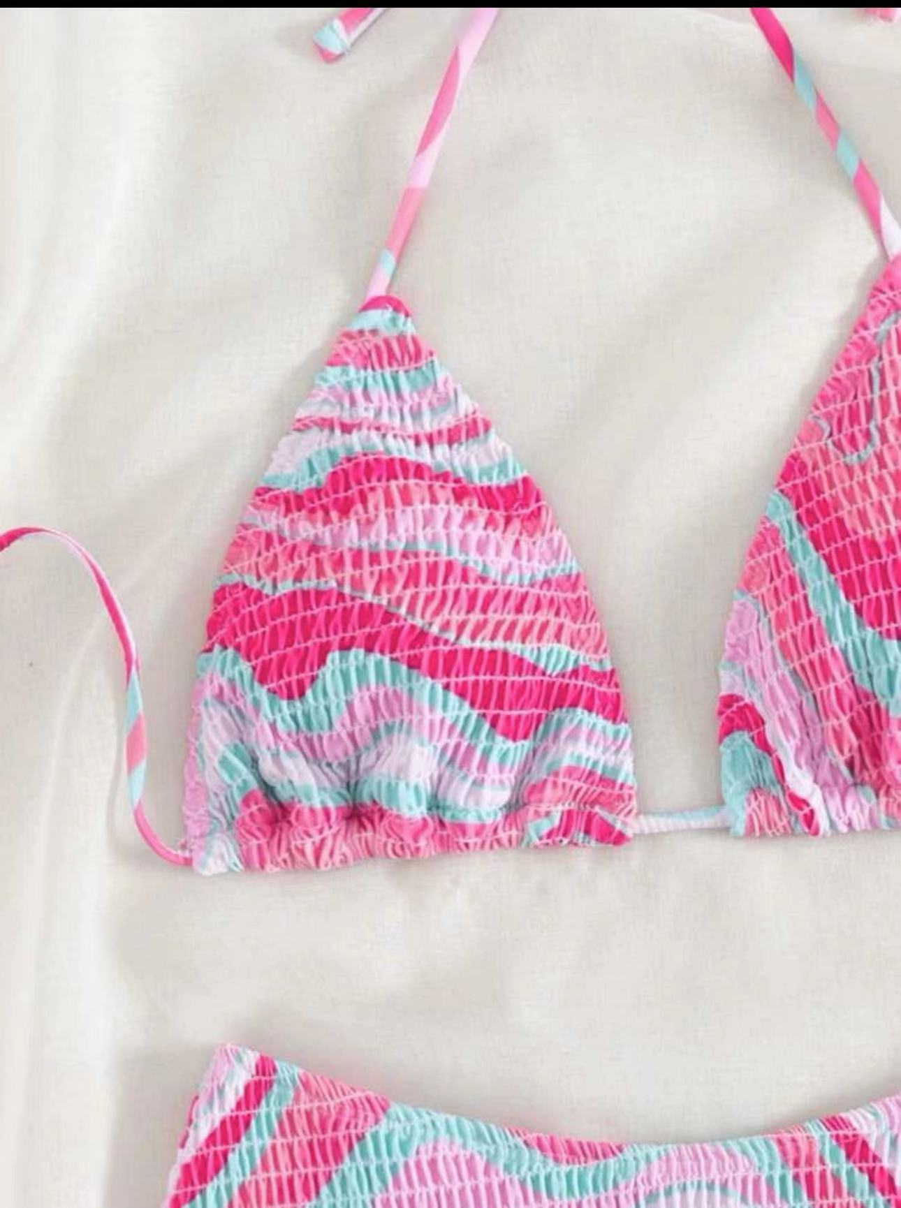Women's Split System With Tight Bikini Swimsuit - Peek A Boo Undies