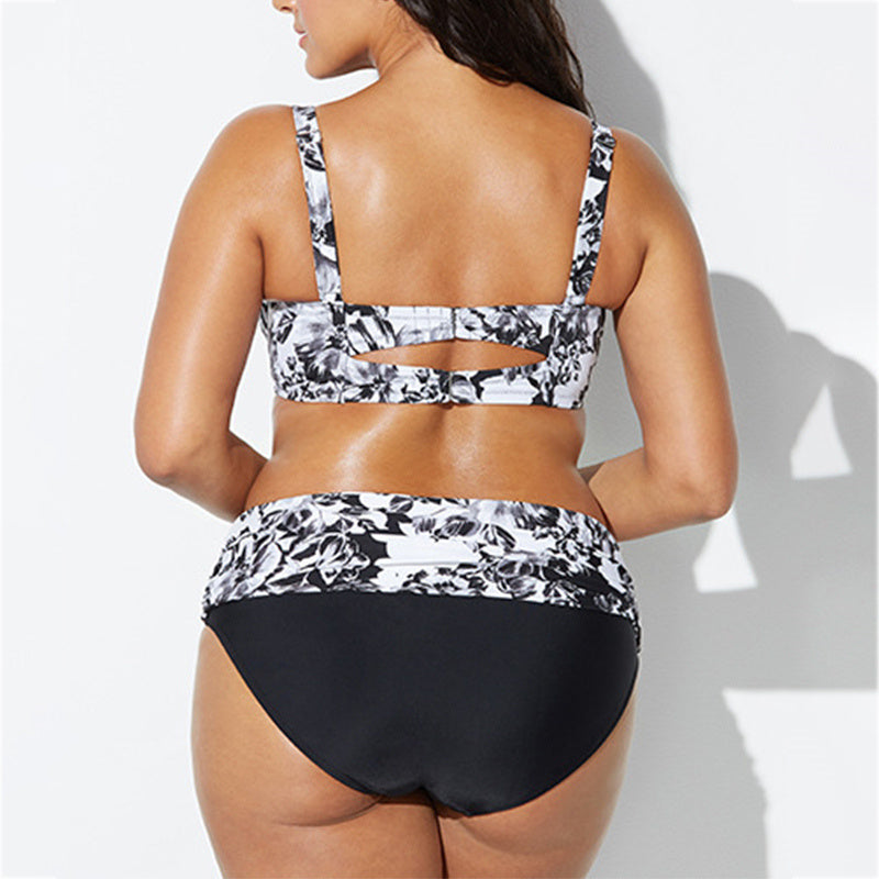 New European And American Plus Size Bikini Swimsuit - Peek A Boo Undies
