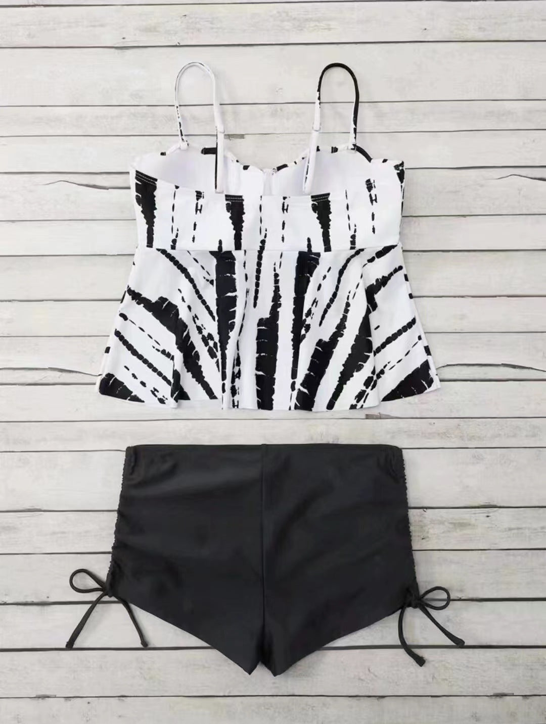 Women's Hard Bag Printed Split Bikini Swimsuit