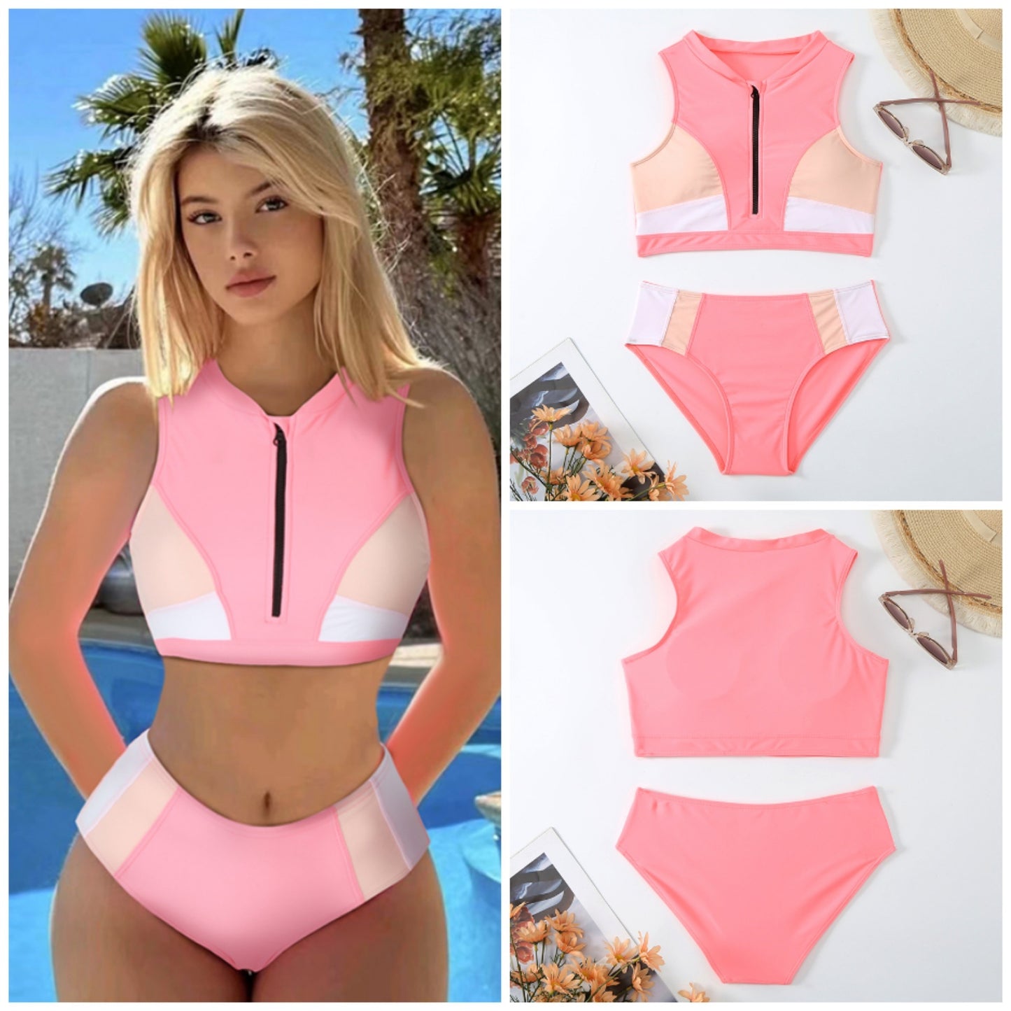 Innocent Pink Bikini - Peek A Boo Undies