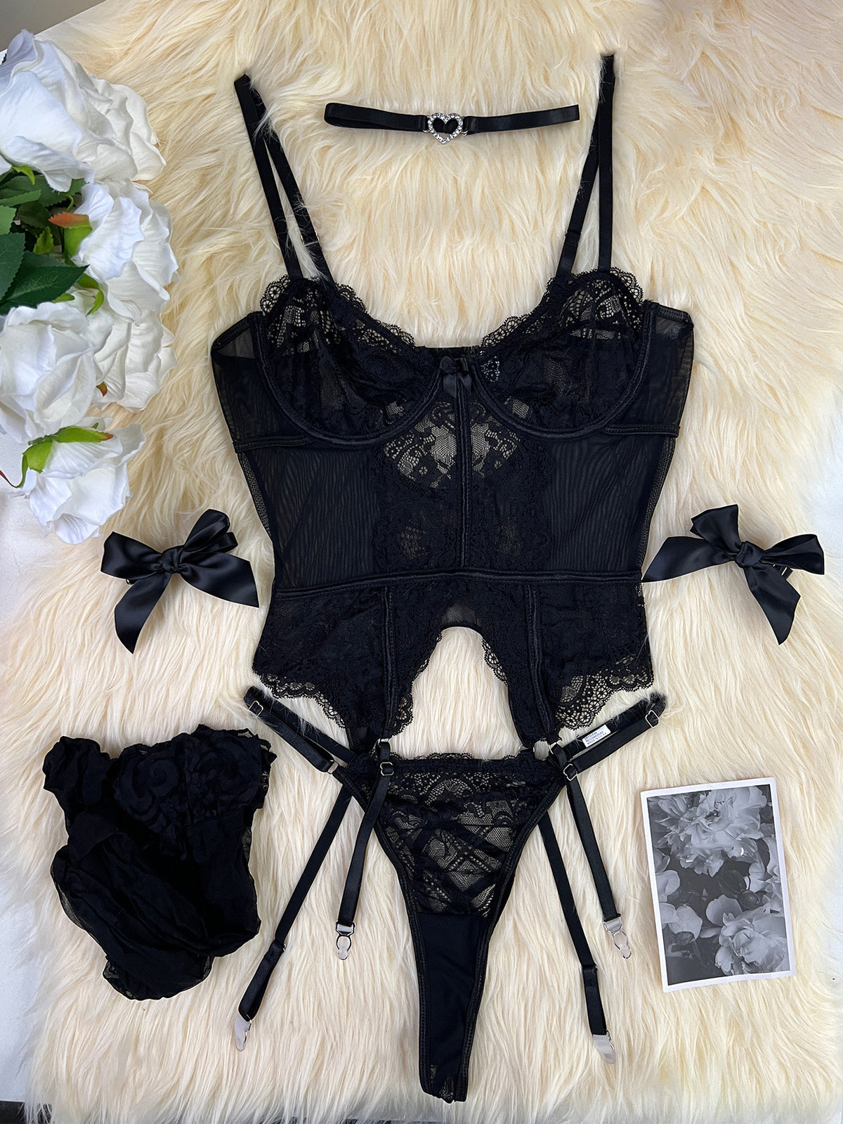 5 Piece Lingerie Set