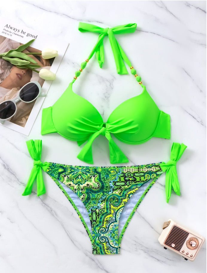 Ladies New Printing Quality Bikini Swimsuit - Peek A Boo Undies