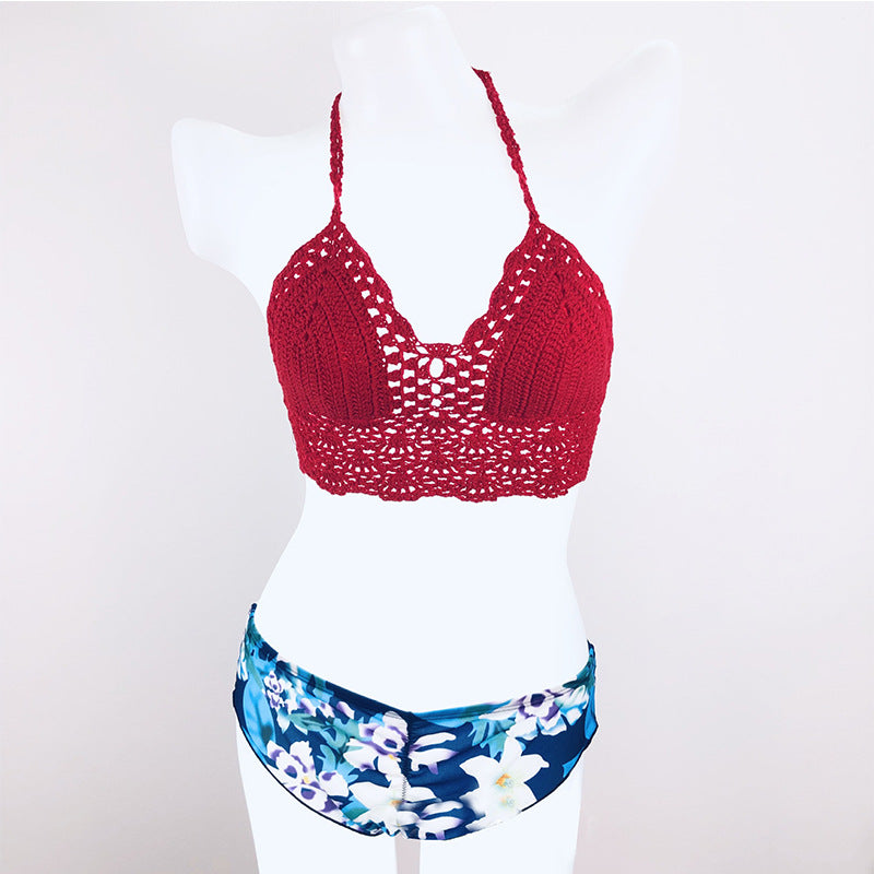 Bikini El Örgüsü Askılı Üst