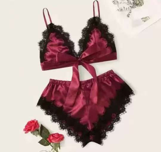 Heart Pajamas Passion Set - Peek A Boo Undies