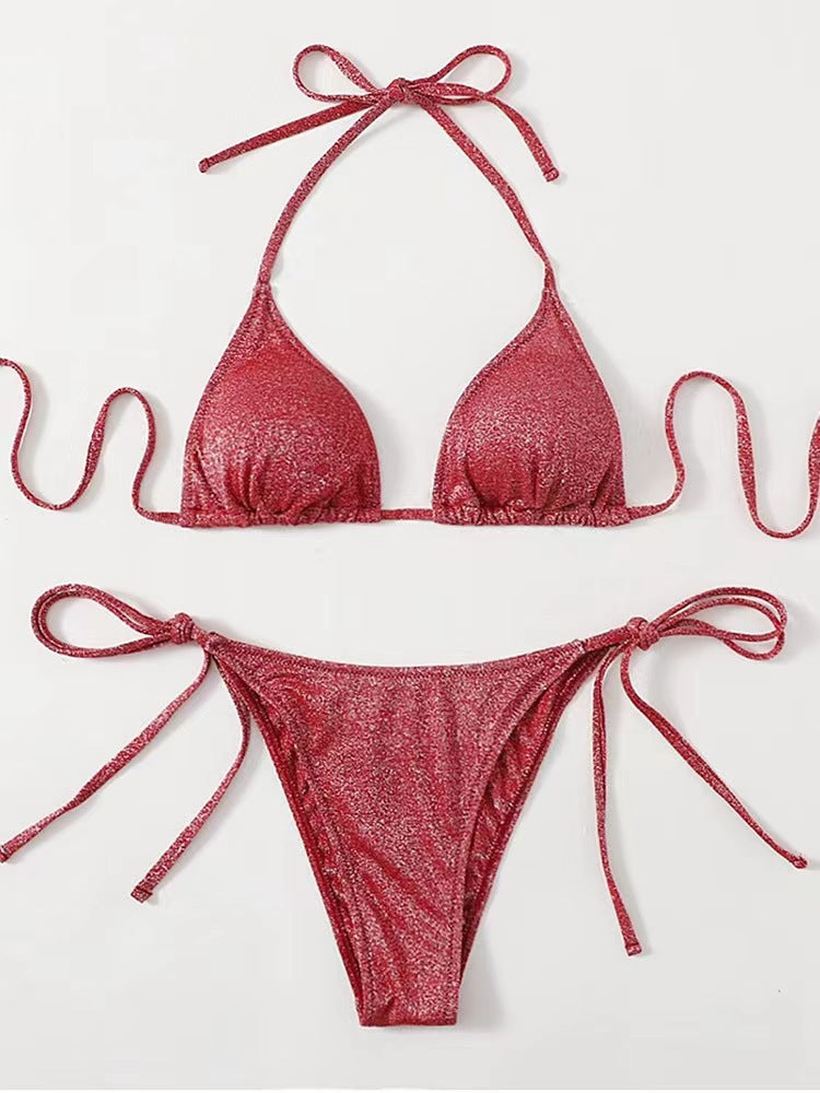 Fashion Bikini Split Bandage Swimsuit - Peek A Boo Undies
