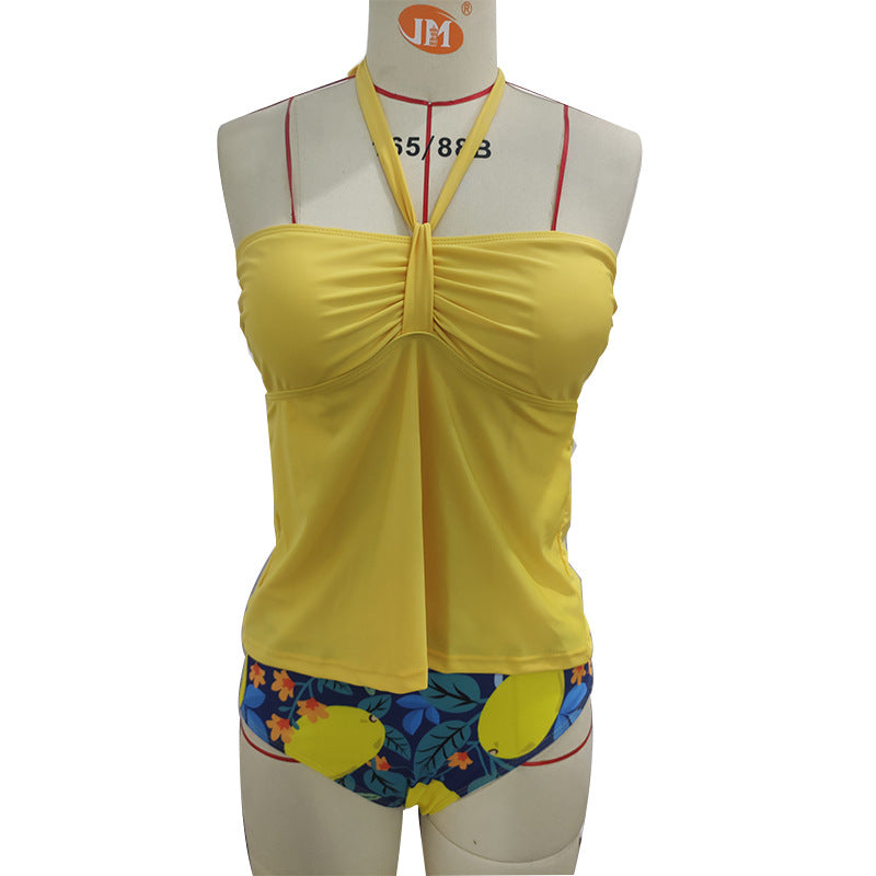Women's Split Conservative Swimsuit Sexy Bikini - Peek A Boo Undies