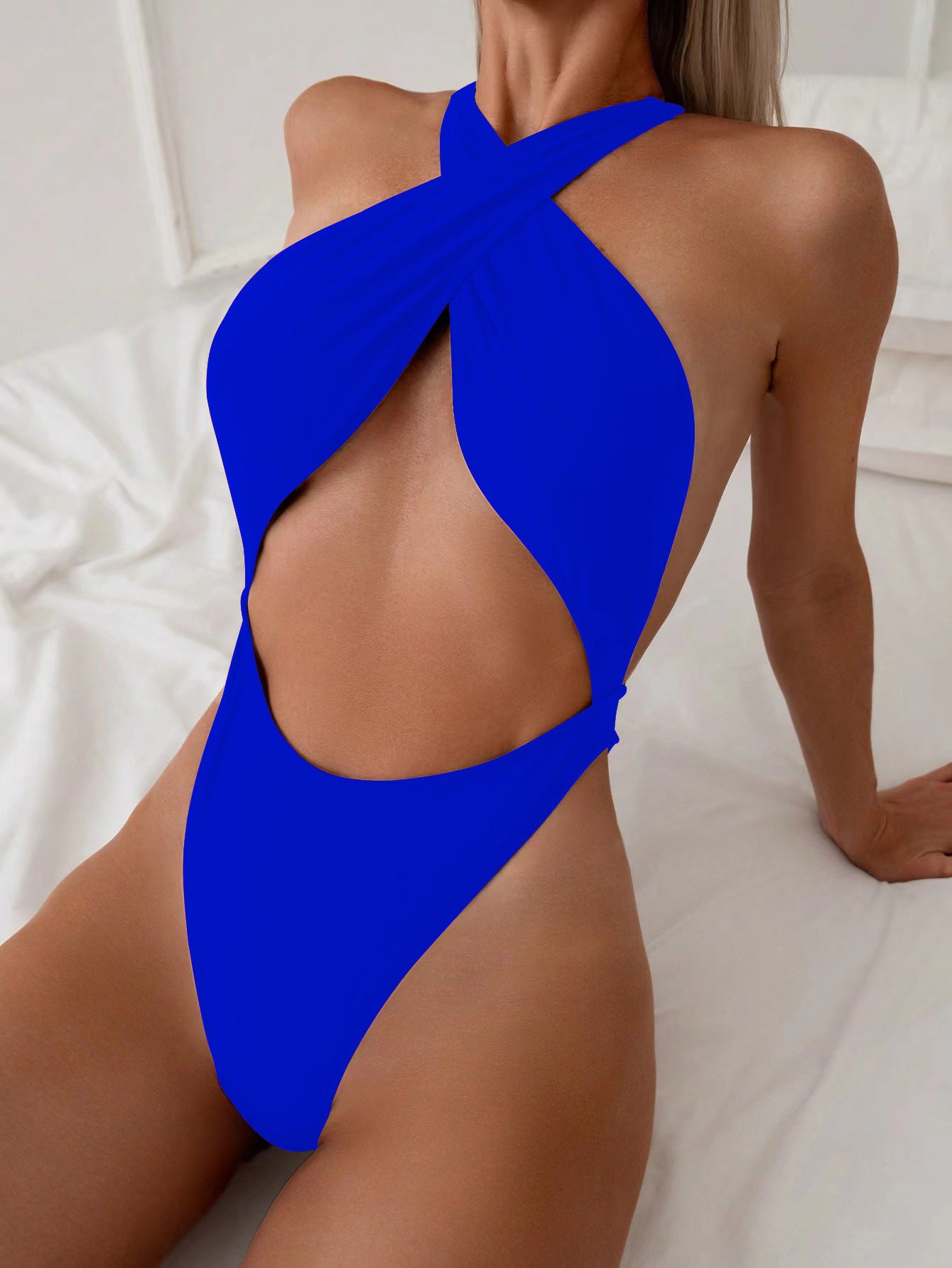 One-piece Bikini Hot Girl Neck Tight Women