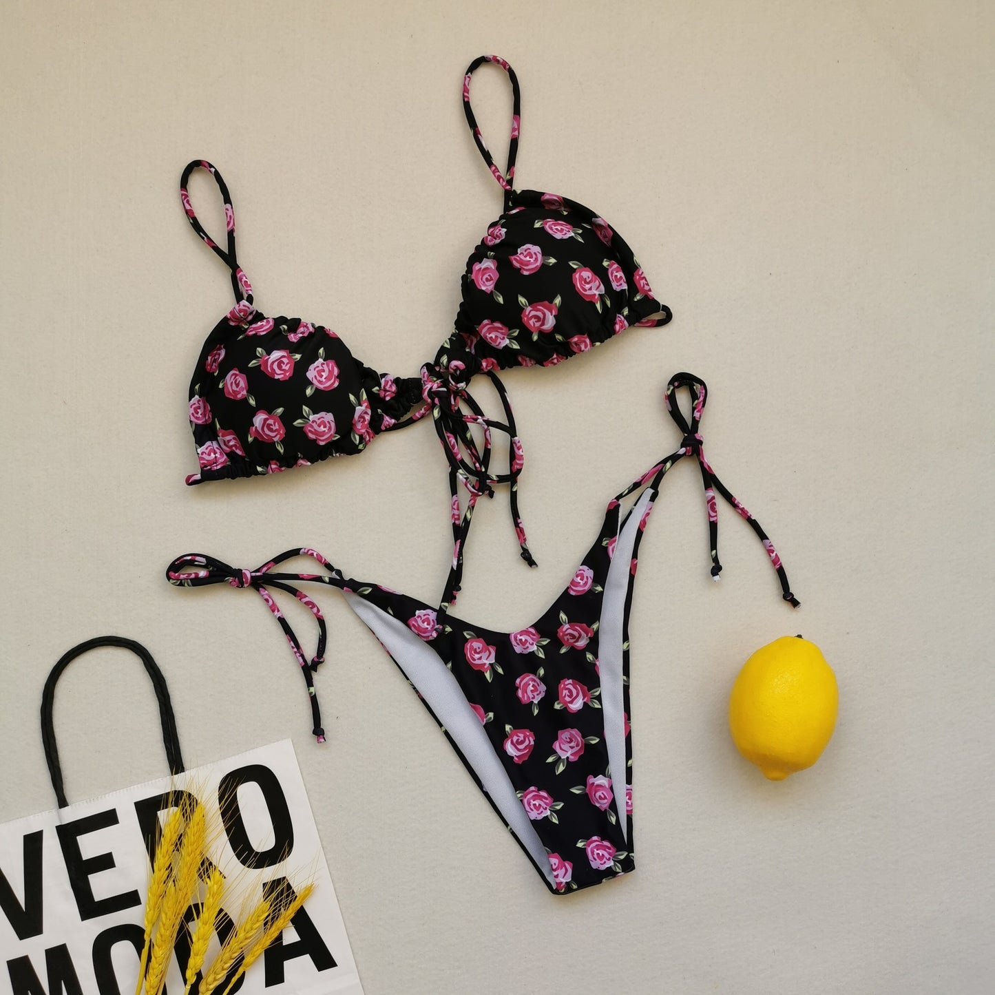 Leopard Print Bikini Swimsuit Backless Swimsuit - Peek A Boo Undies