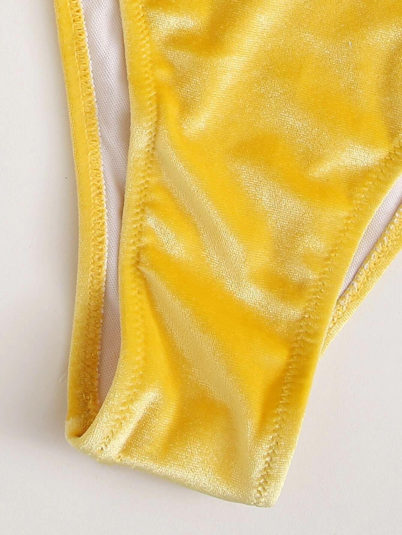 Women's High Waist Sexy Split Swimsuit - Peek A Boo Undies