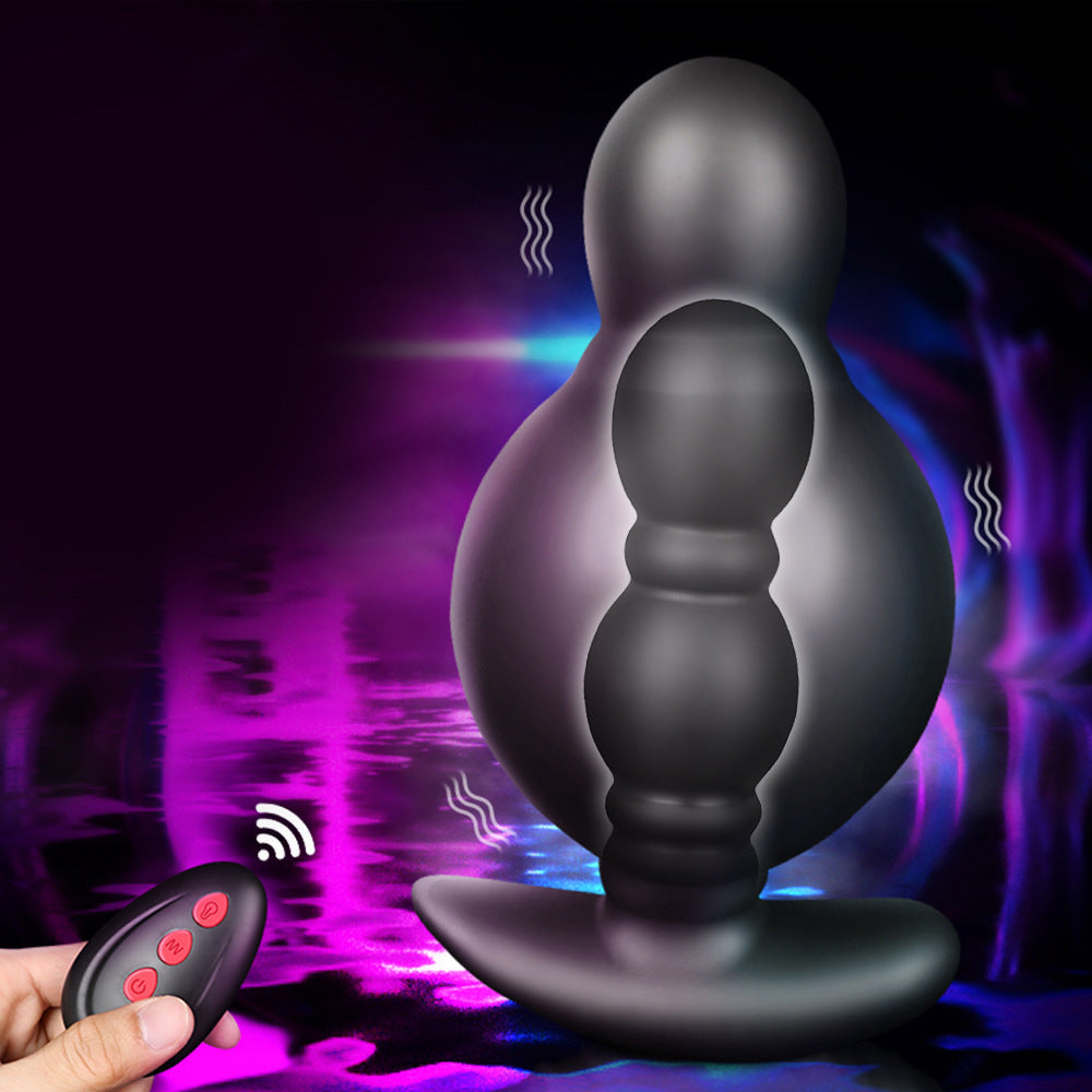 Wireless Remote Control Inflatable Vibrating Plug Electric