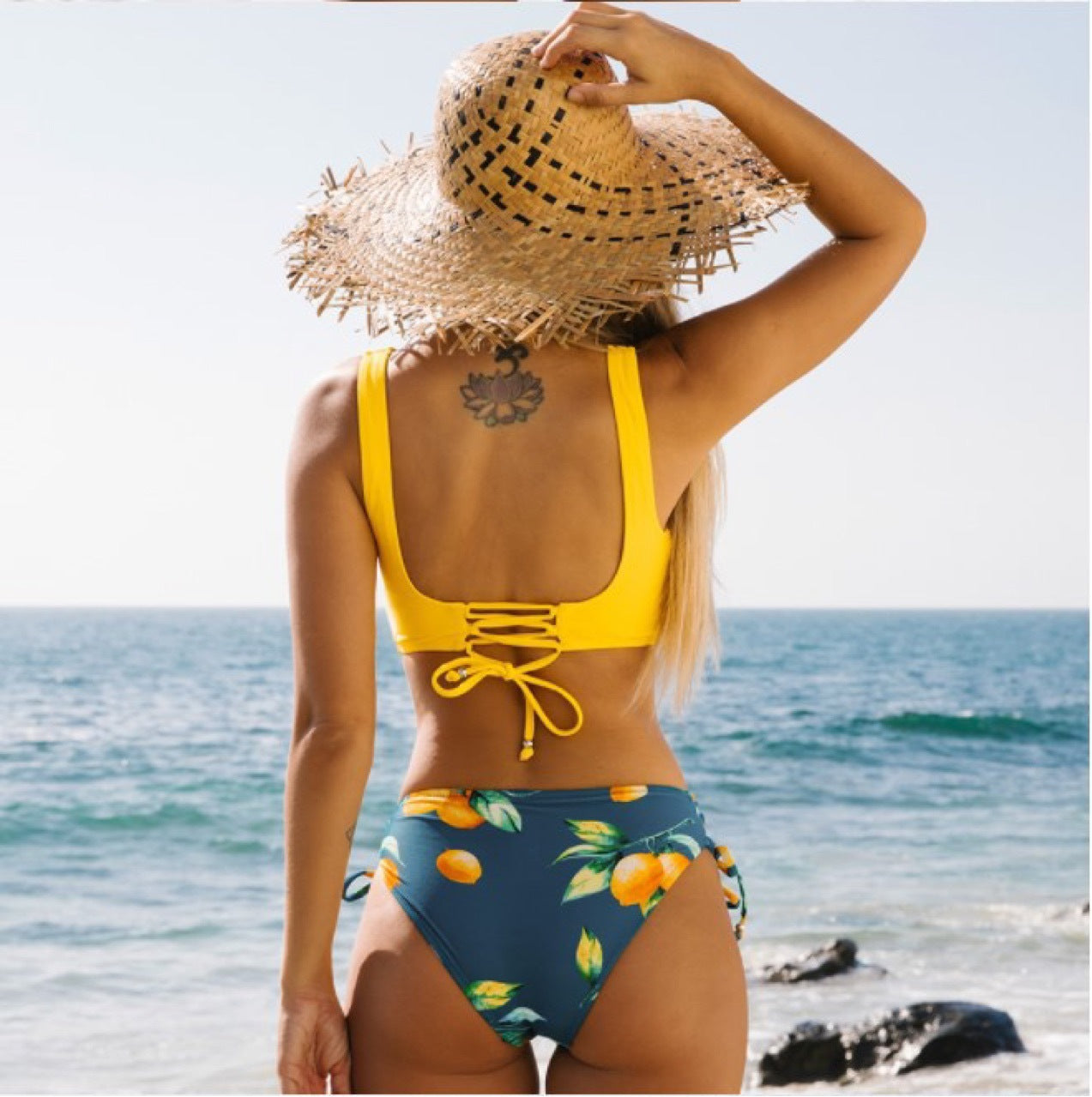 Yellow Bikini Swimsuit For Women