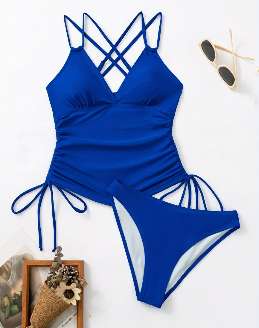 Blue Love Bikini - Peek A Boo Undies