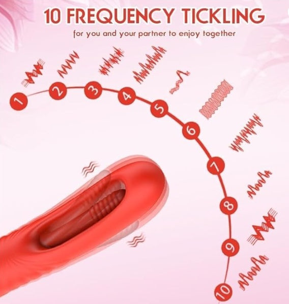 Female AV Vibrator- With 10 Vibration Modes, Adult- G-spot Clitoral Dildo, Adult- Sex- Toys