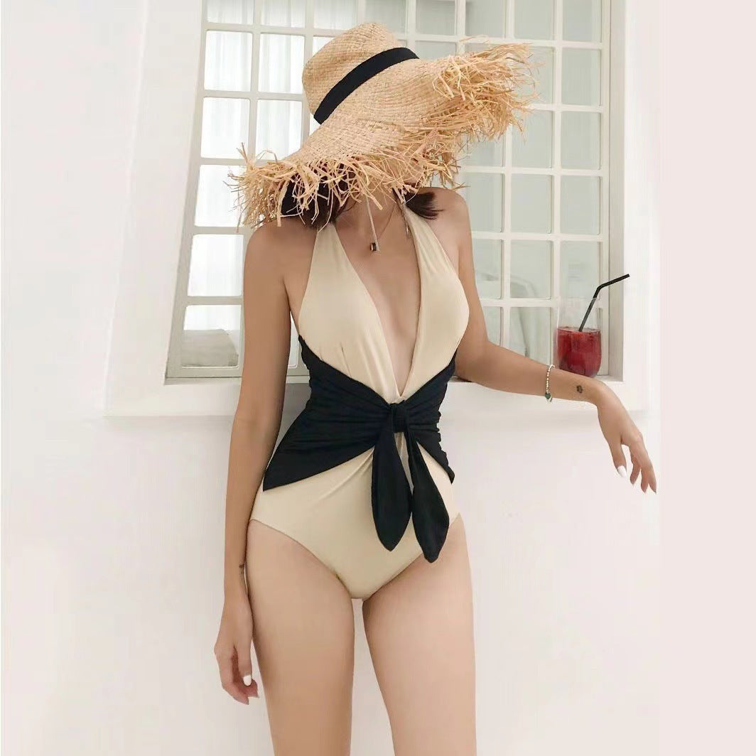 Women's Hot Spring Swimsuit One Piece Bikini - Peek A Boo Undies