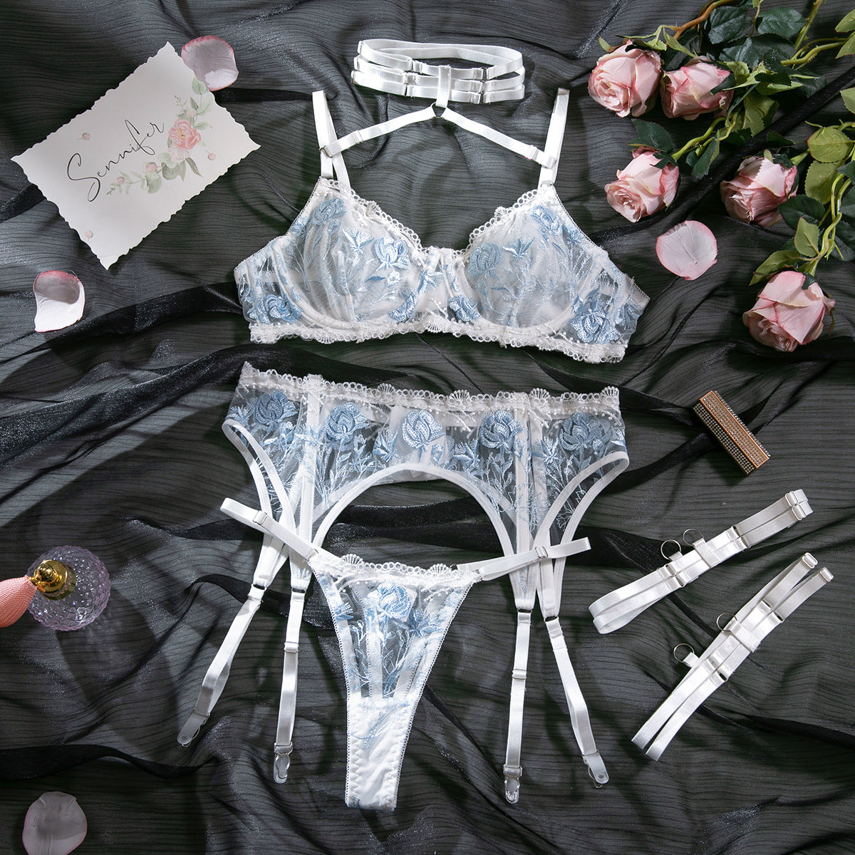 Women's New Embroidered Lace Sexy Lingerie