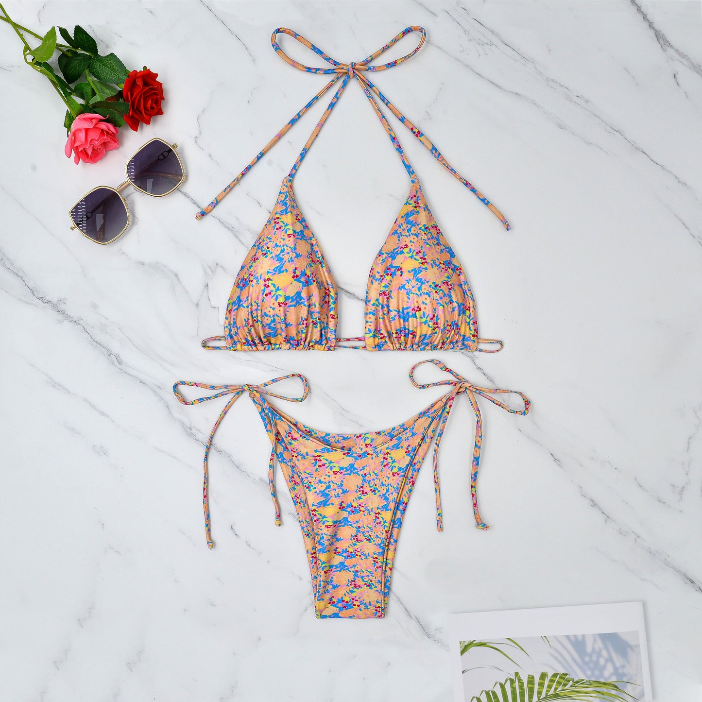 Bağcıklı Bikini Avrupa Ve Amerikan Bölünmüş Mayo