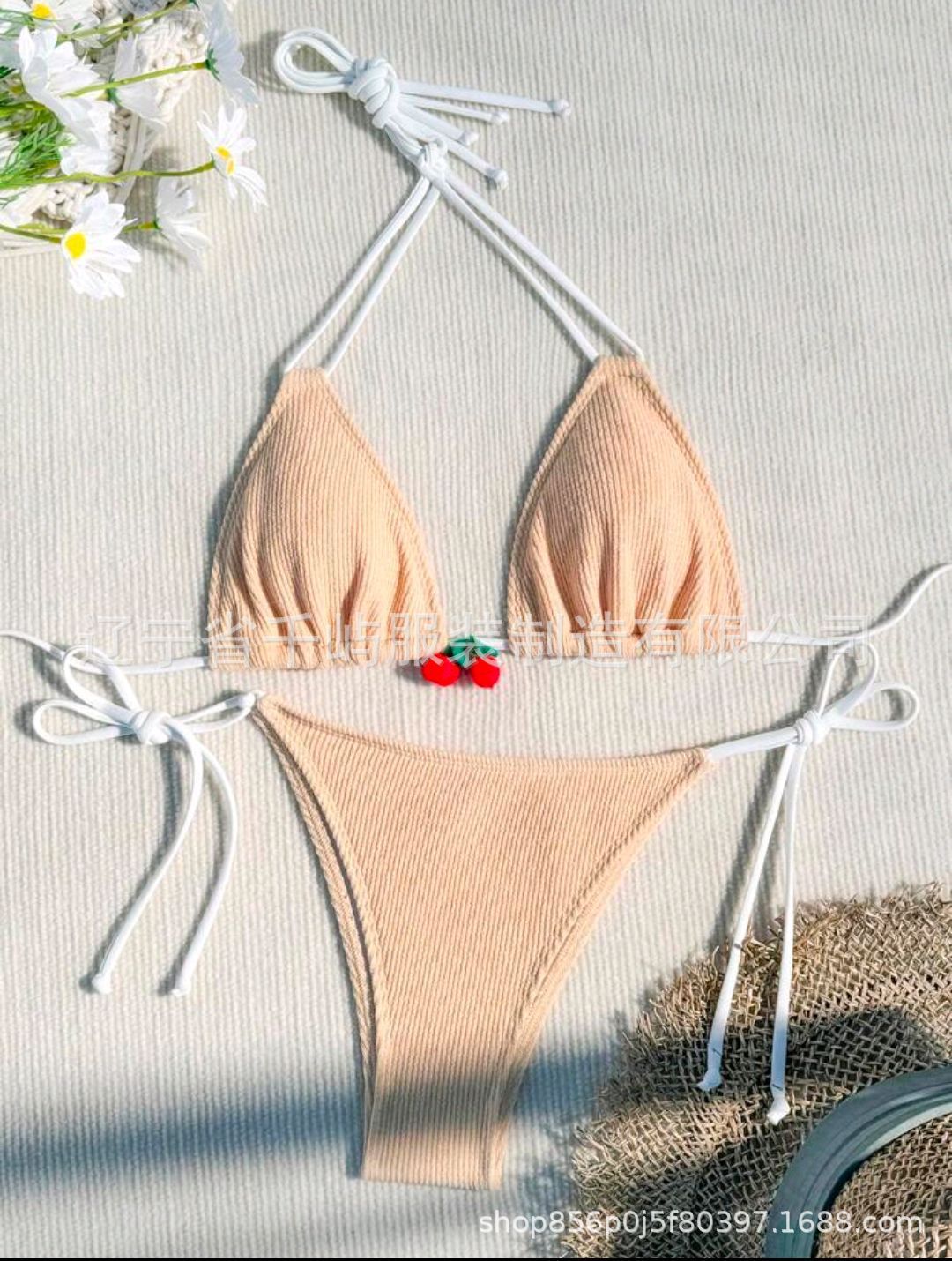 Cross-border Sexy Wind Beach Holiday Hot Spring Bikini Swimsuit