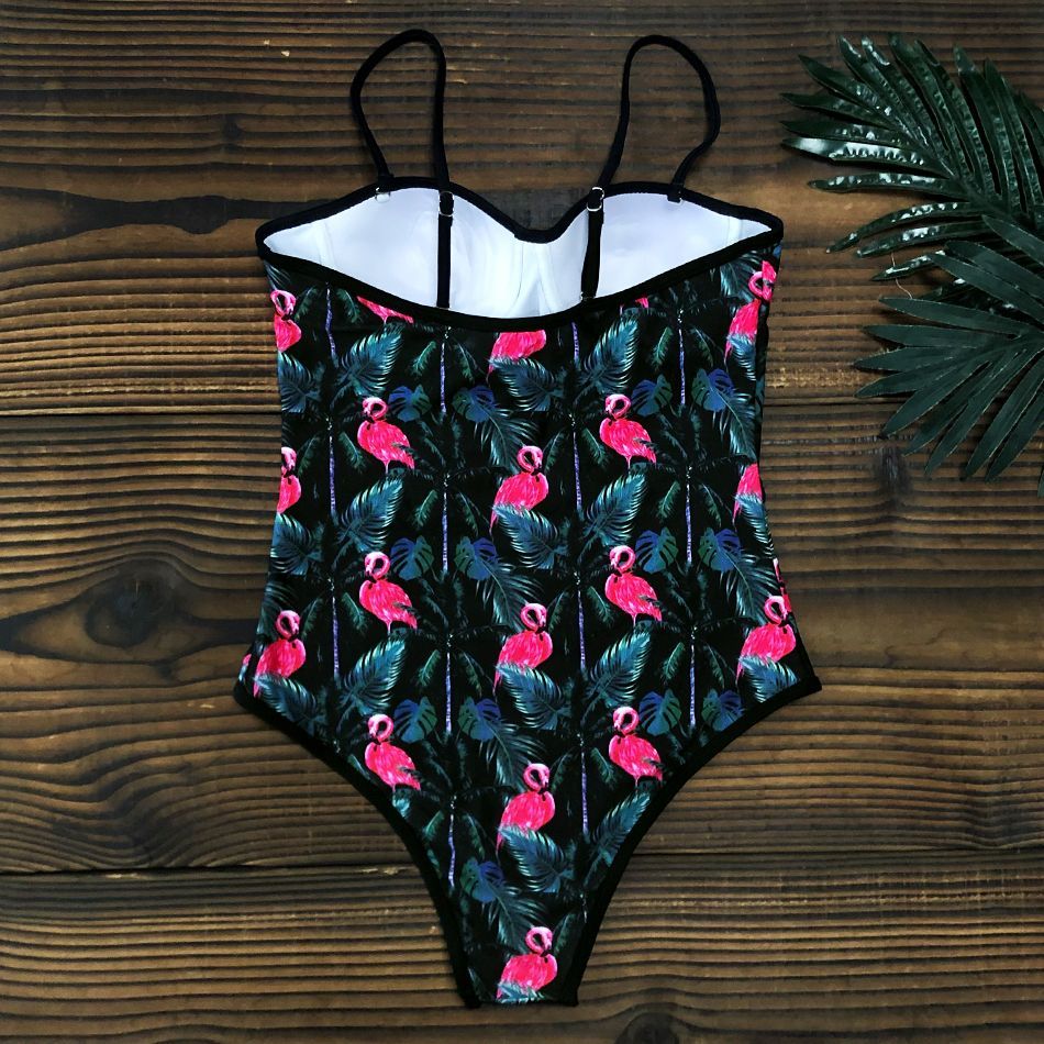 Swimming Women One-Piece Swimwear Bikini Suit