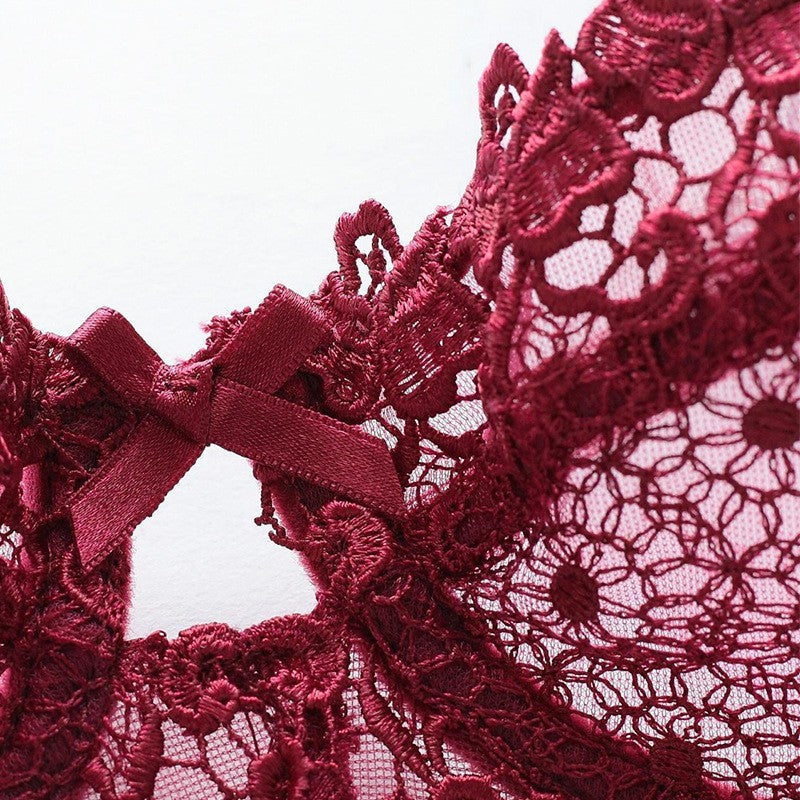 Frenchie Embroidered Lace Bra