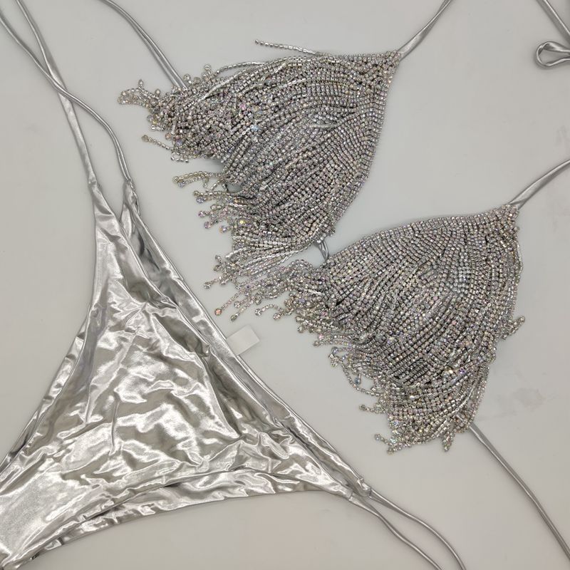 New Diamond Swimsuit Diamond Flowing Diamond Bikini Night - Peek A Boo Undies