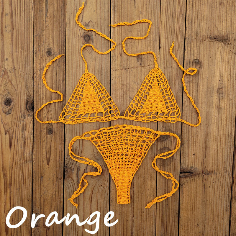 Handmade Crochet Mini Bikini Suit Beach Micro Swimsuit