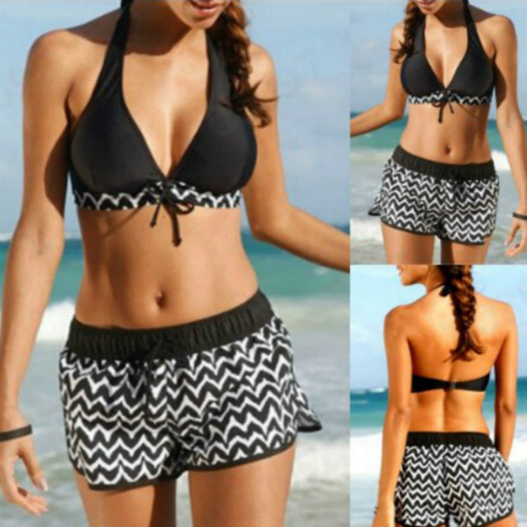 Zigzag Print Ladies Swimwear Bikini