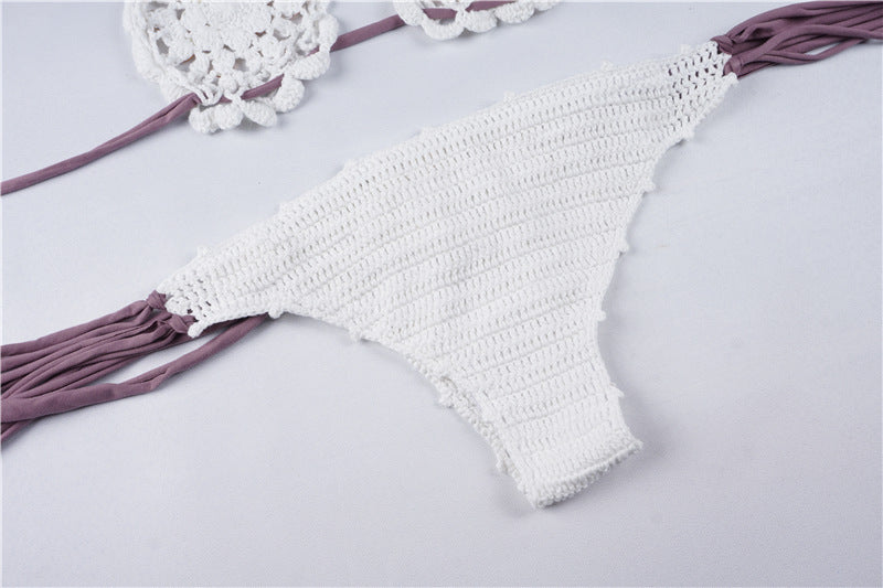 Bikini  Knitted Swimsuit Hot Drill