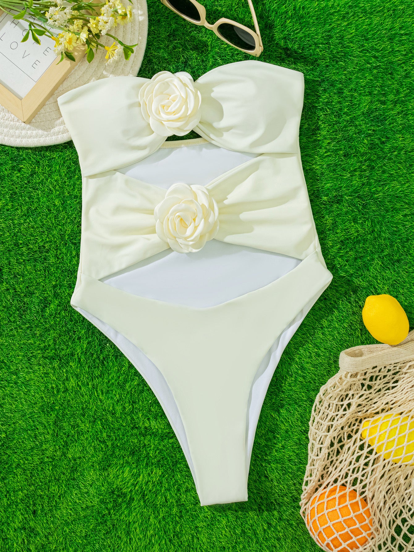 Flower Women's One-piece Swimming Suit