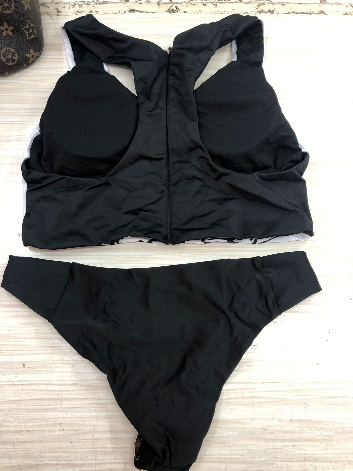 Tiger Print Sexy Zipper Bikini Split Swimsuit Women - Peek A Boo Undies