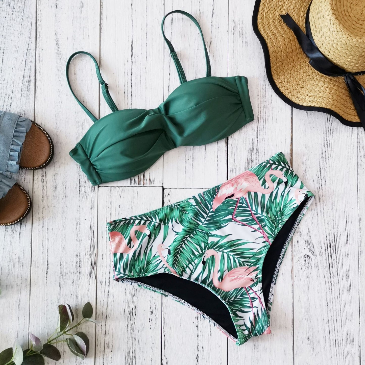 Floral Style Bikini Print Swimsuit