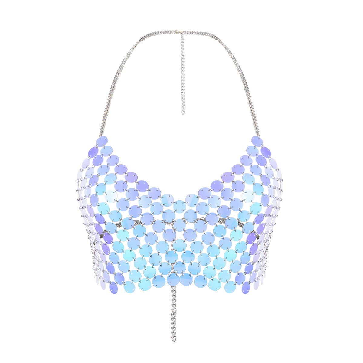 Cross-border Jewelry Simple Round Personality Clothing Chain Sexy Nightclub Style Geometric Sequin Body Chain Female