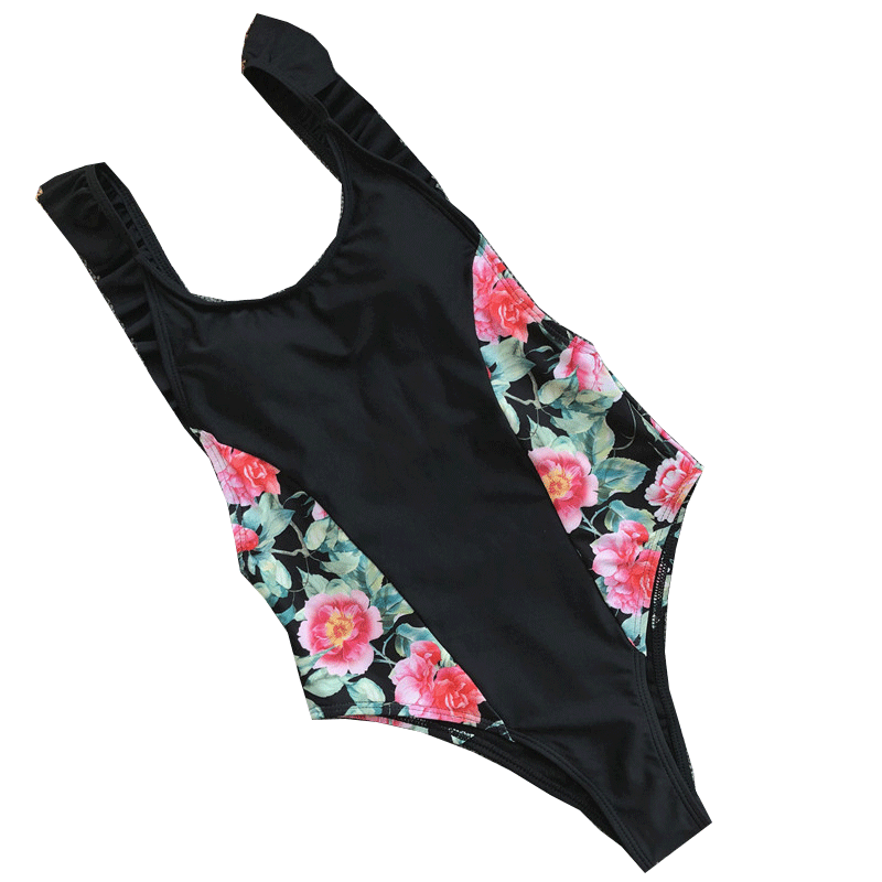 New One-Piece Swimsuit Ladies Bikini New Printed Swimsuit