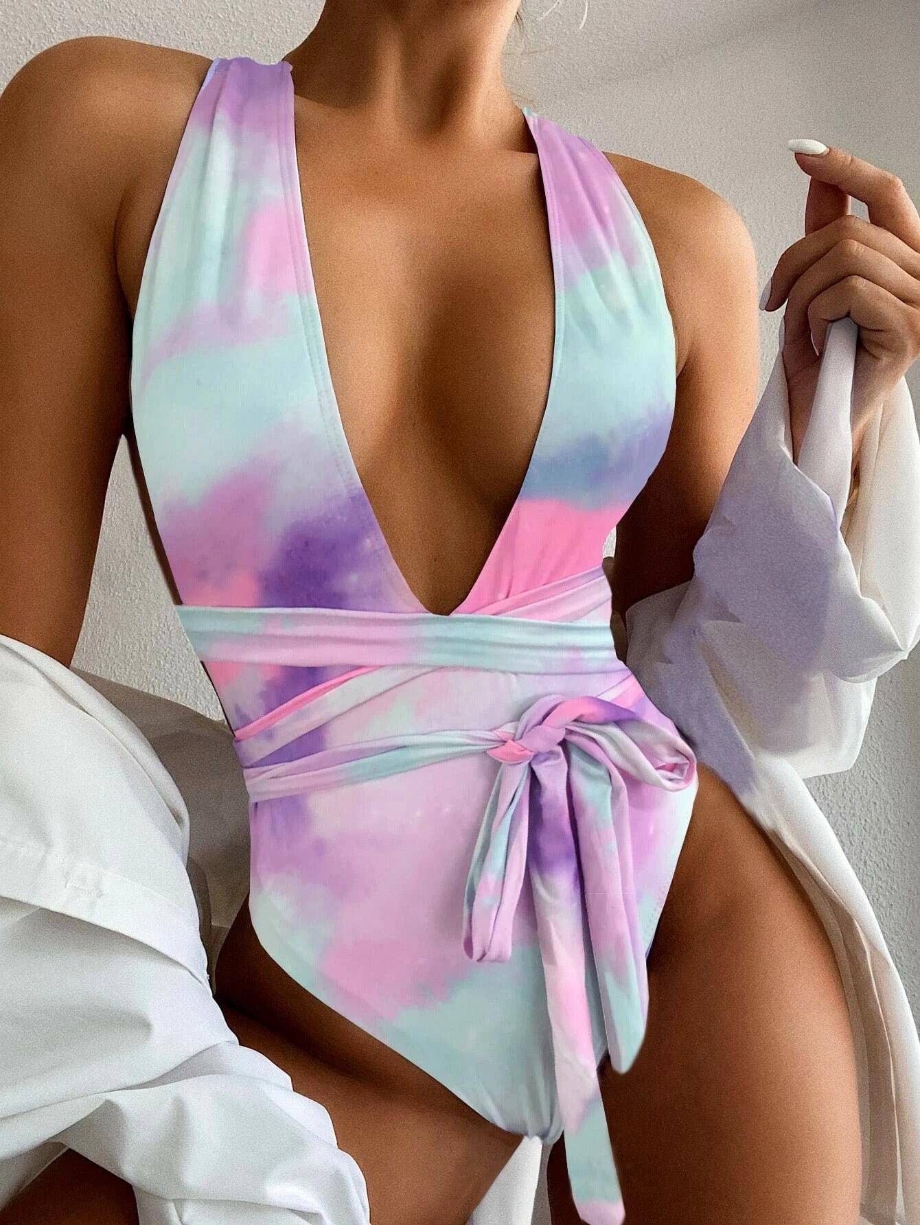 New Style One-Piece Bikini Swimsuit Sexy Multicolor Ladies Swimwear