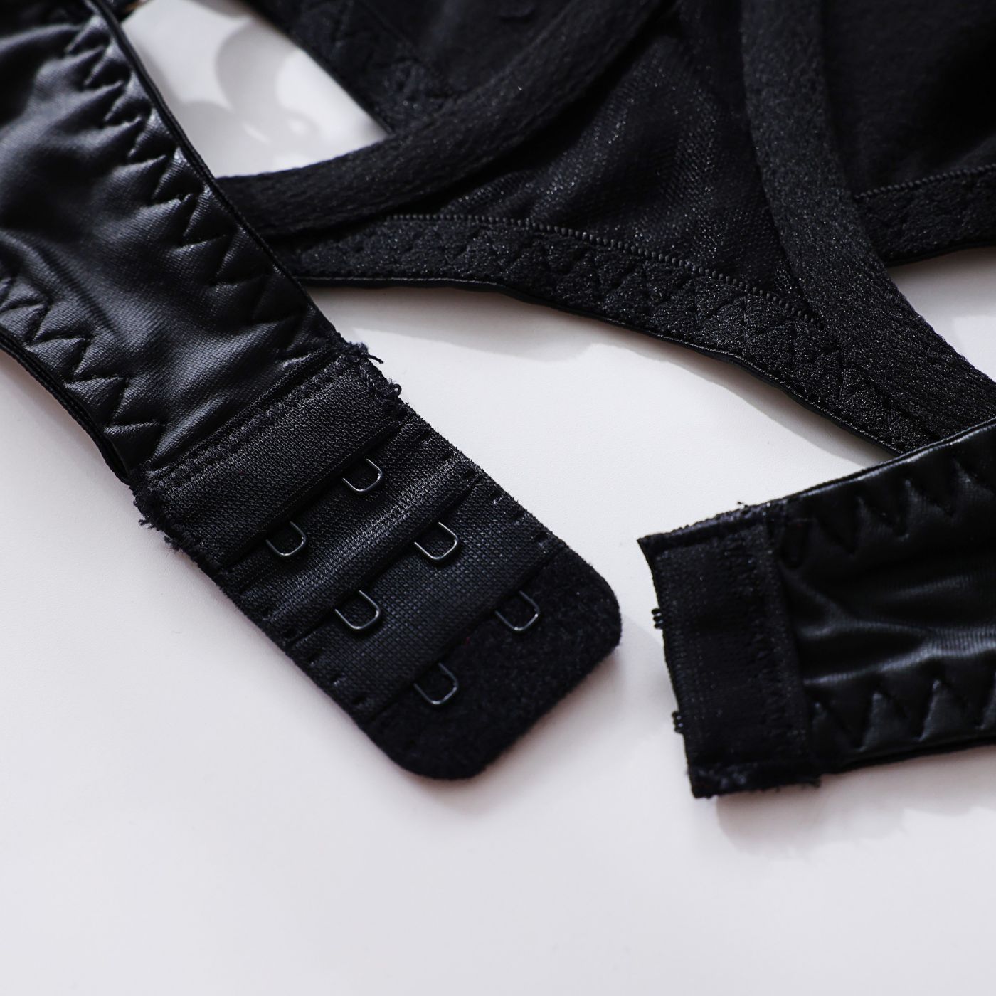 Lingerie Leather Patent Leather Seductive Set - Peek A Boo Undies