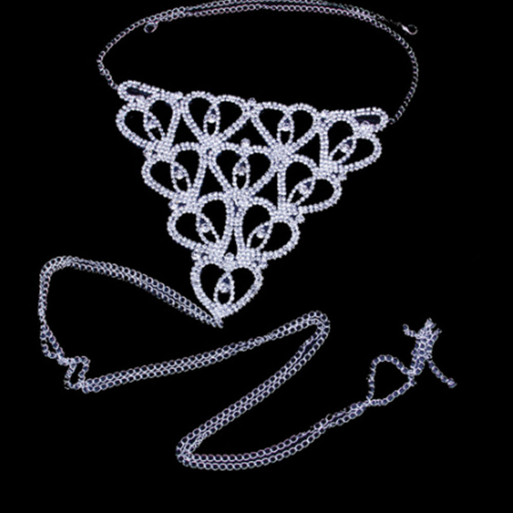 Rhinestone Love Bikini - Peek A Boo Undies